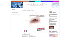 Desktop Screenshot of dr-mehlfeld.de